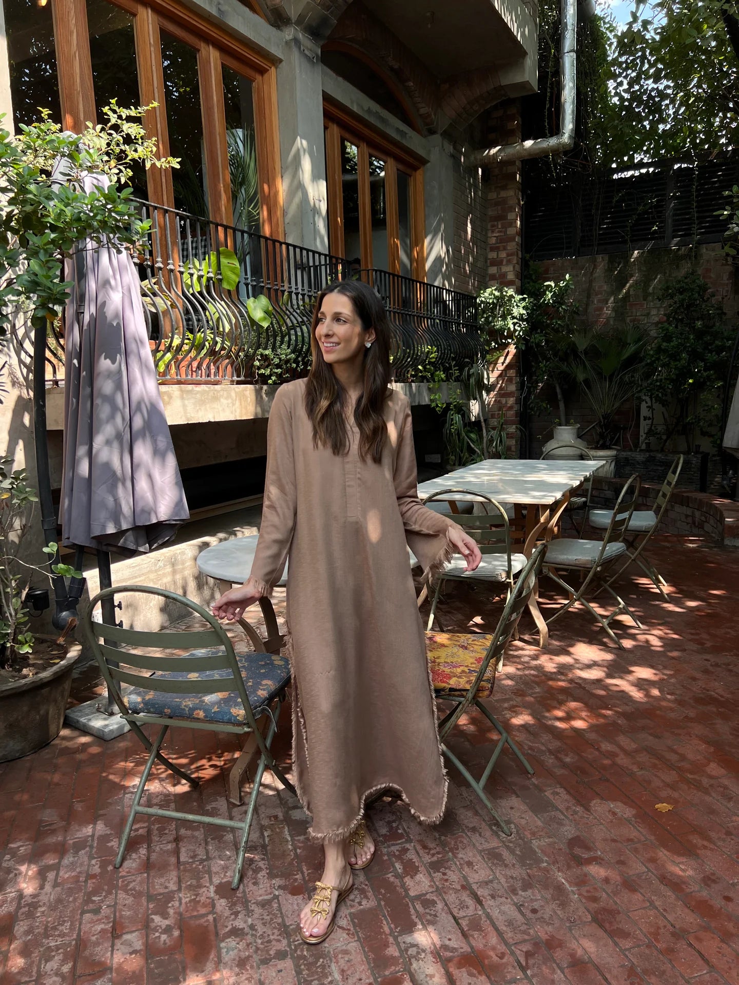 BEIGE DHAAGA SET