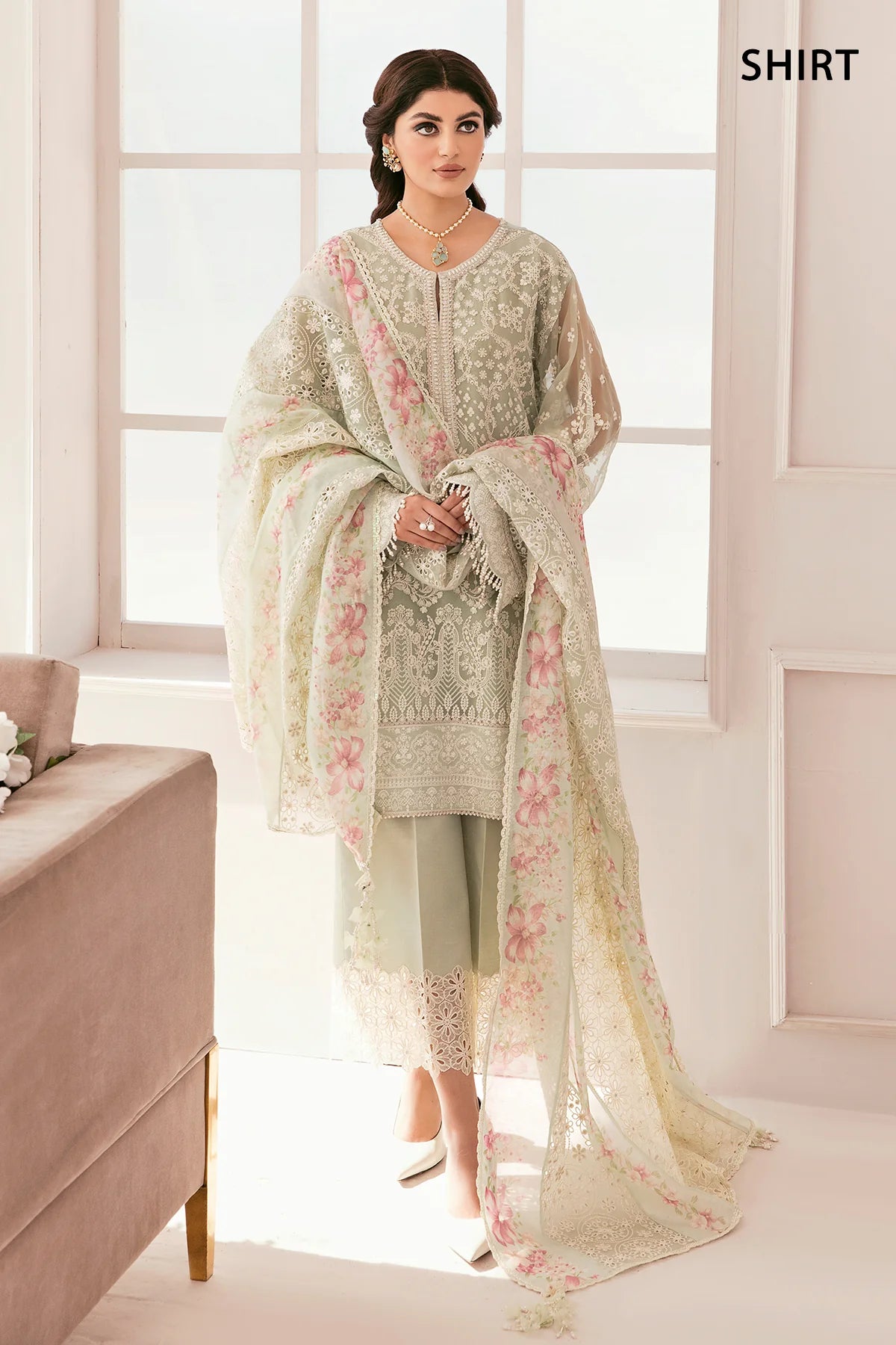 EMBROIDERED CHIFFON CH11-01 UNSTITCHED