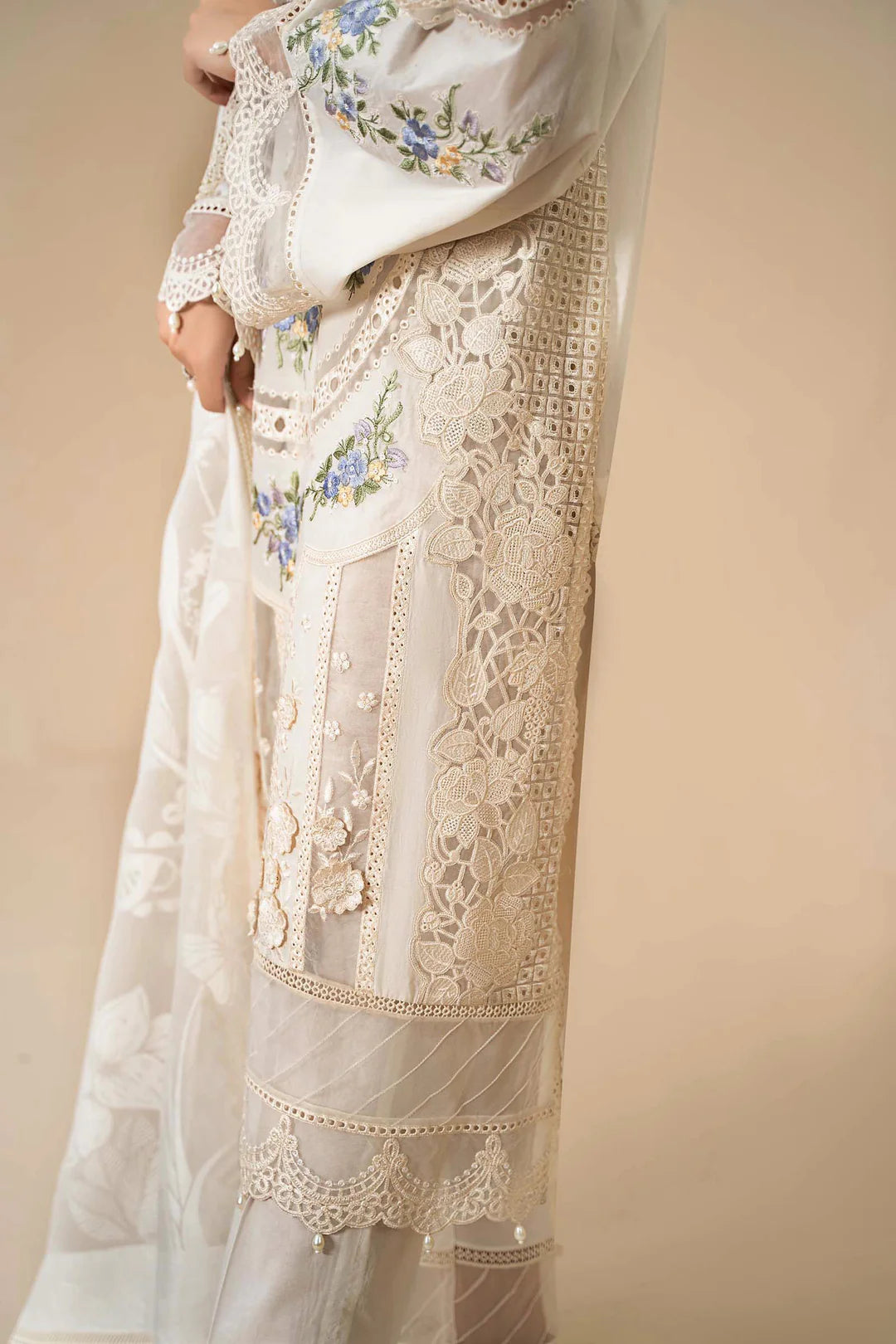 Stitched 3 Piece Embroidered Lawn Suit