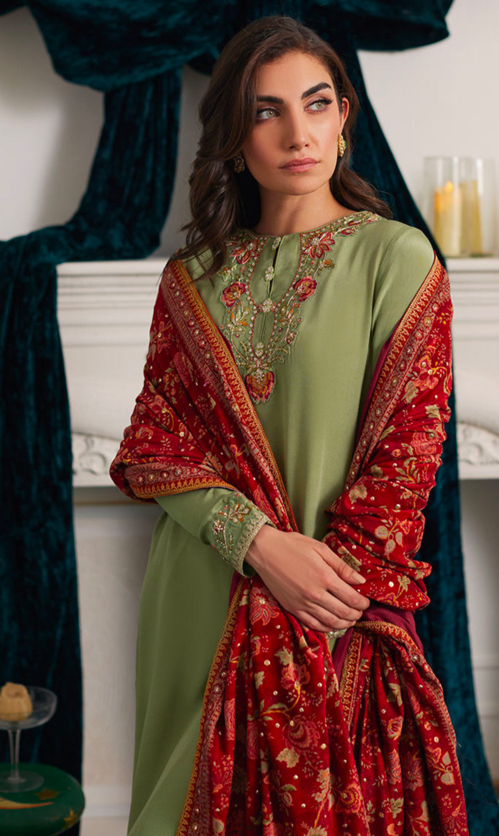 SAVETTE PISTACHIO CREPE SHIRT