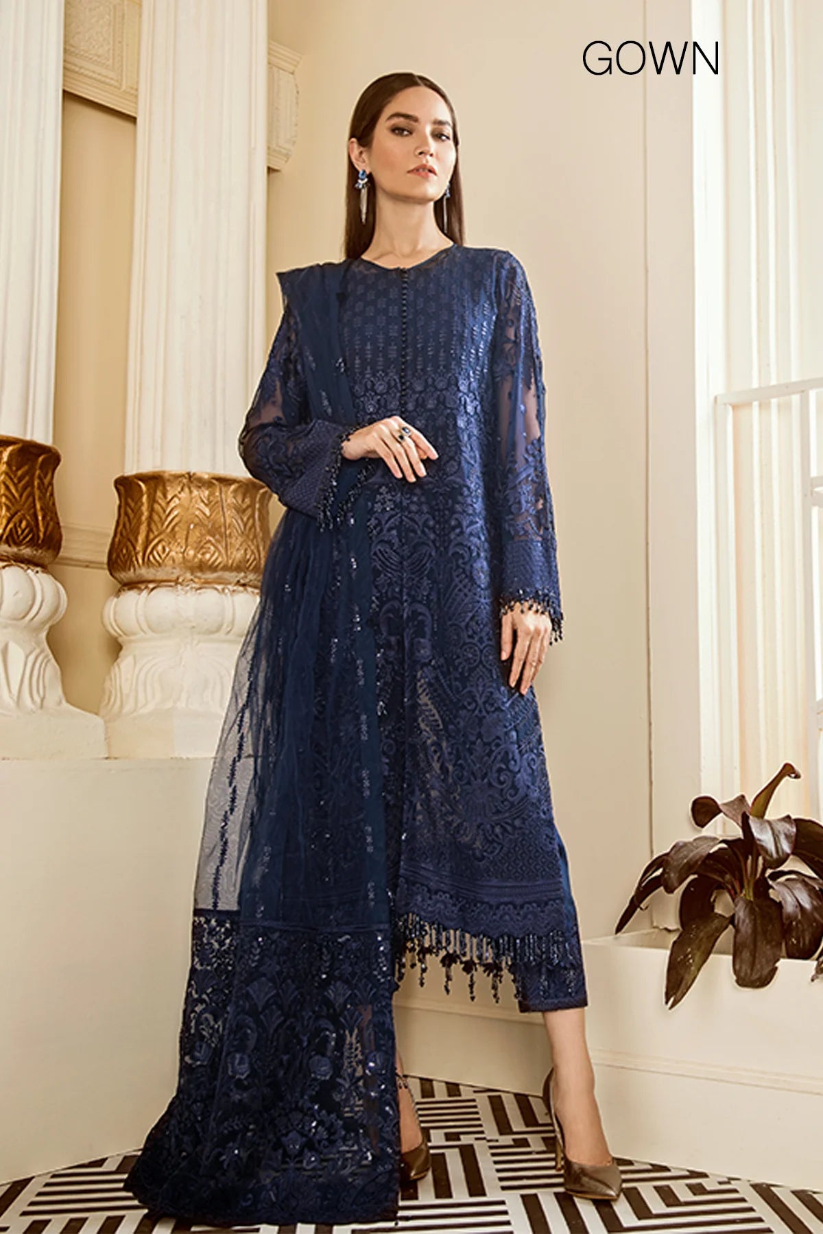 EMBROIDERED CHIFFON CH06-02 UNSTITCHED