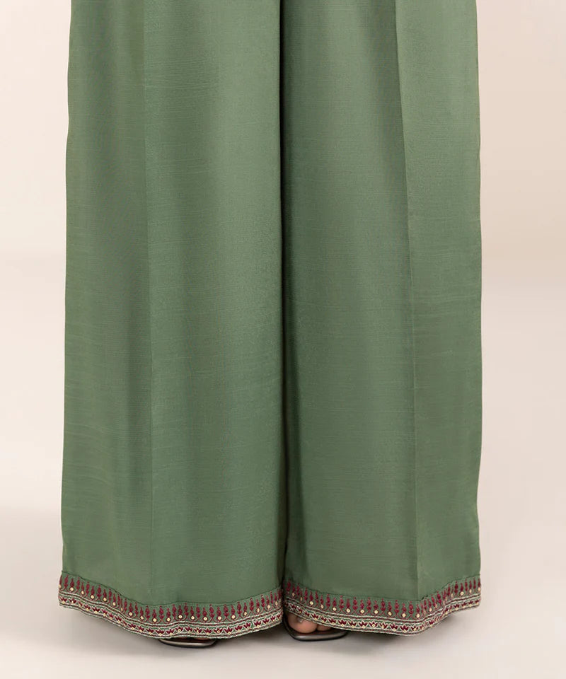3 PIECE - EMBROIDERED KARANDI SUIT