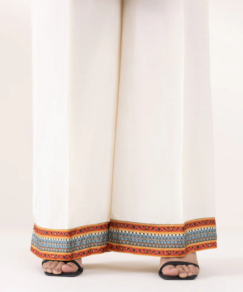 2 PIECE - EMBELLISHED SILK SUIT