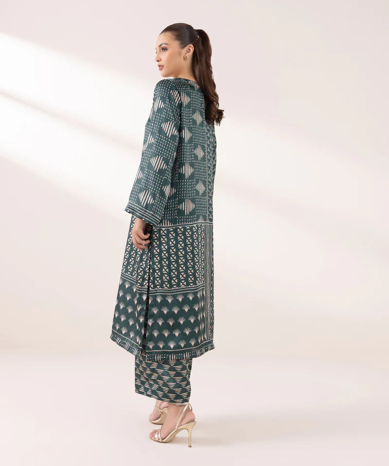 2 PIECE - EMBELLISHED SILK SUIT
