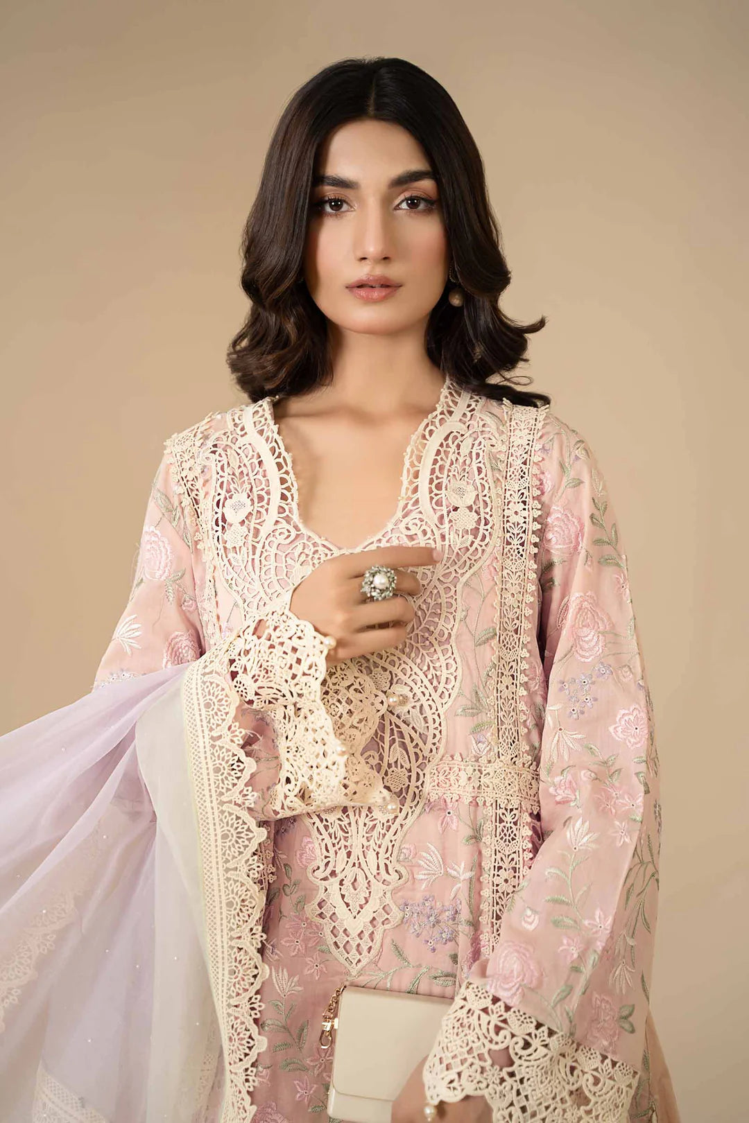 Stitched 3 Piece Embroidered Lawn Suit |