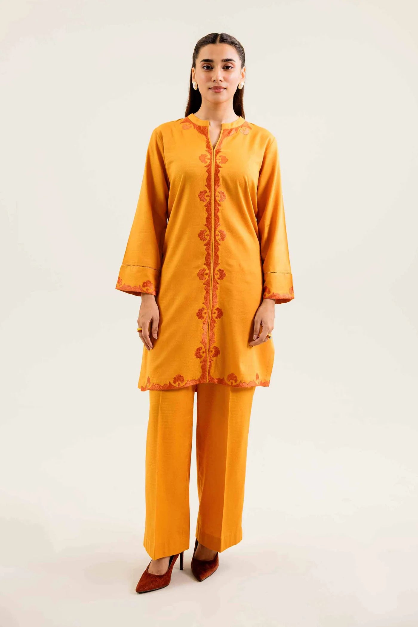 2 Piece - Embroidered Suit