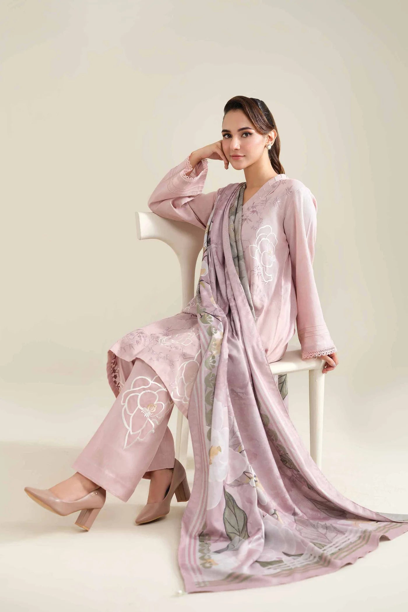 3 Piece - Embroidered Suit