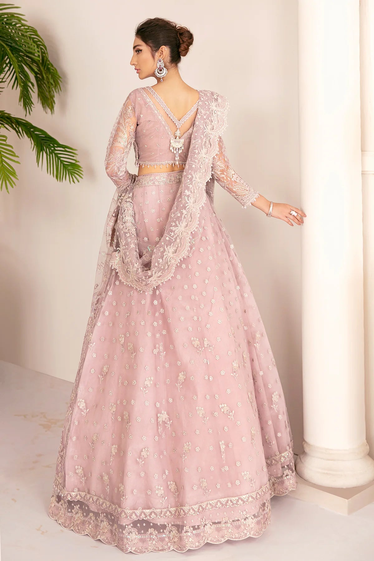 EMBROIDERED NET CH08-01 UNSTITCHED