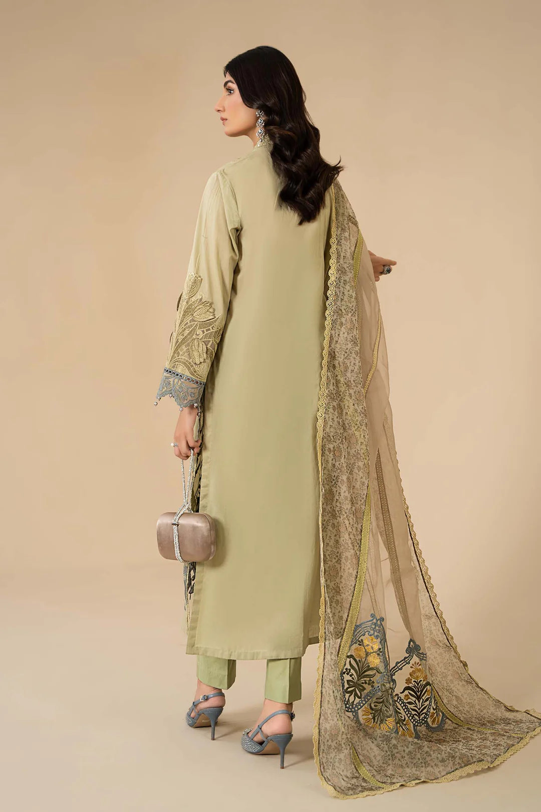Stitched 3 Piece Embroidered Lawn Suit