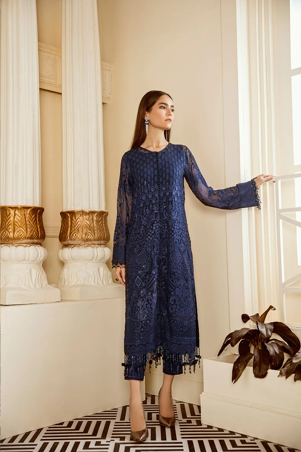 EMBROIDERED CHIFFON CH06-02 UNSTITCHED