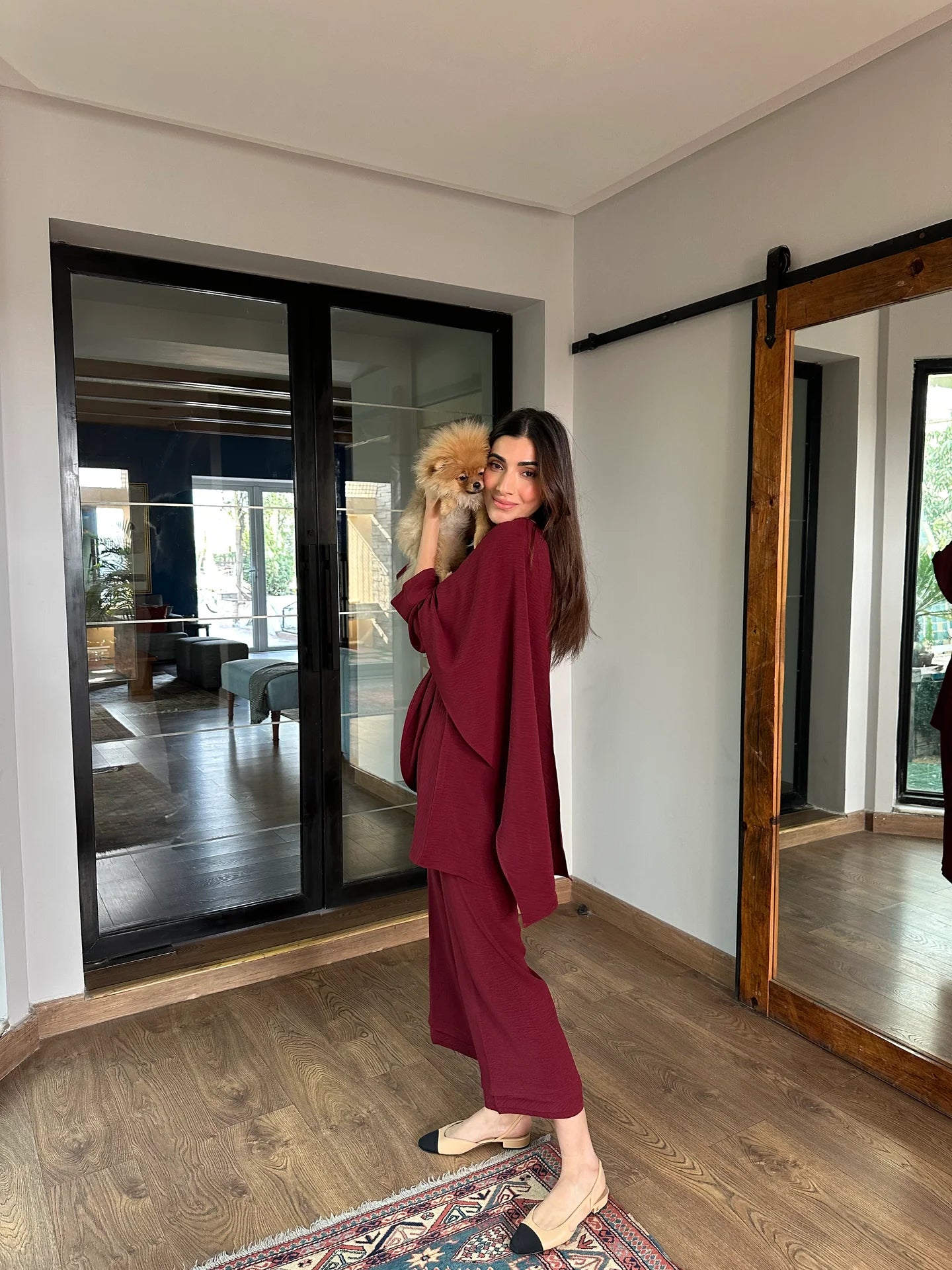 BURGUNDY BIZU SET