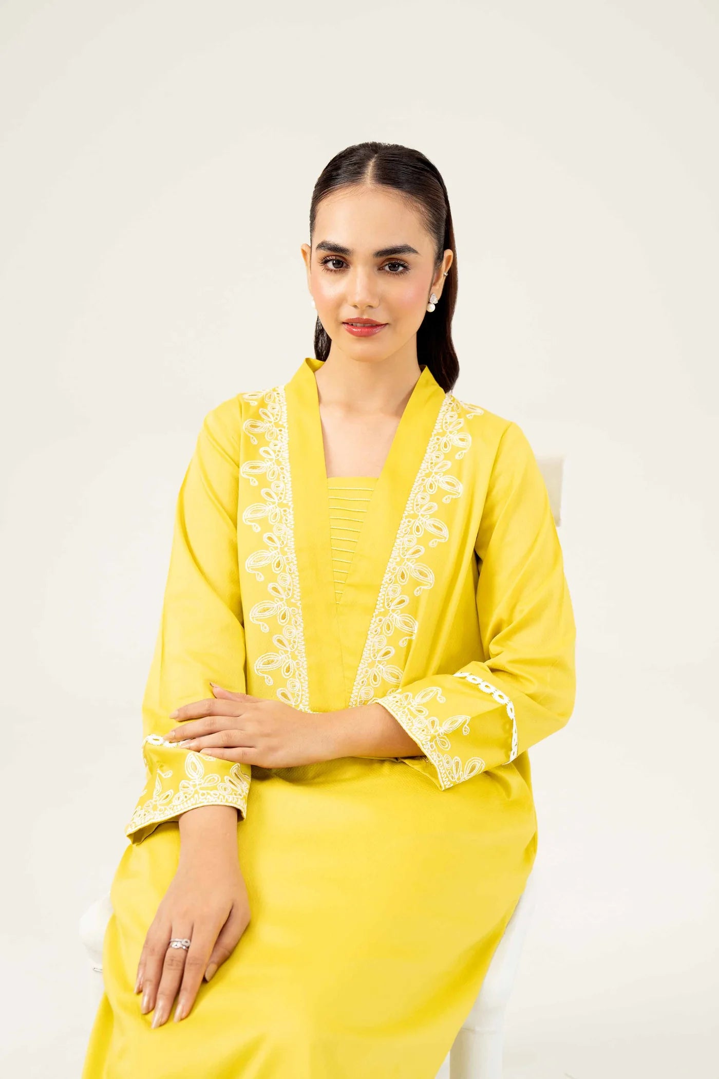 2 Piece - Embroidered Suit