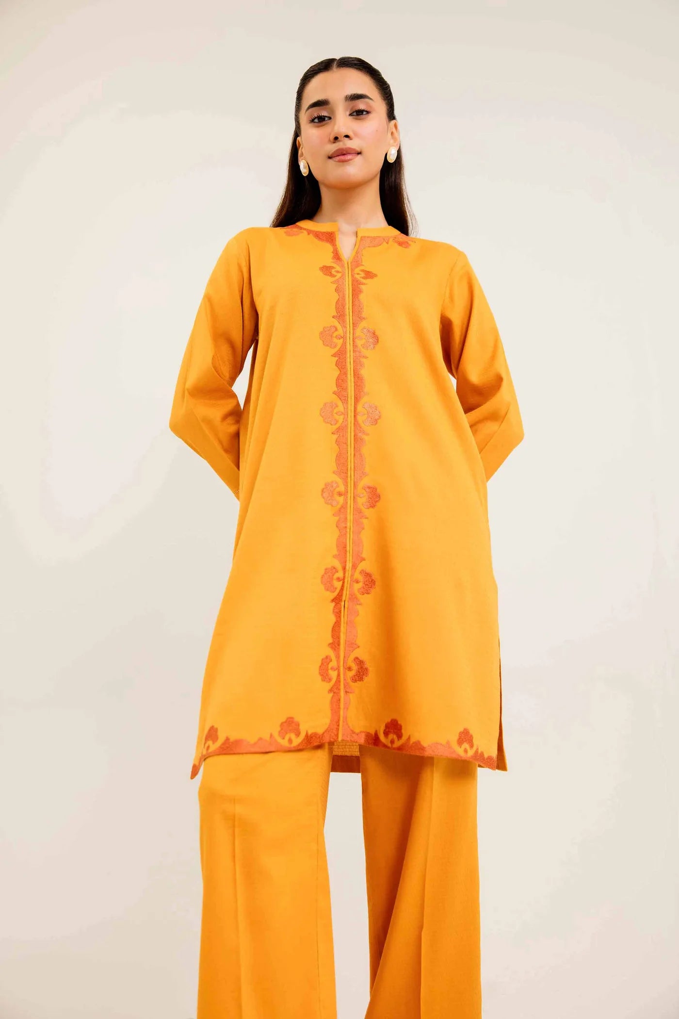 2 Piece - Embroidered Suit