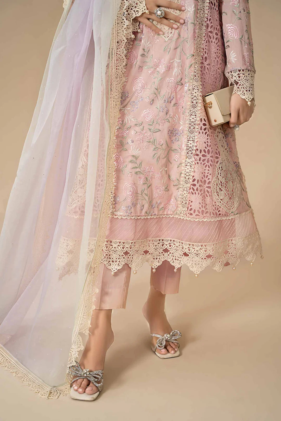 Stitched 3 Piece Embroidered Lawn Suit |