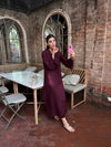 BURGUNDY DHAAGA SET