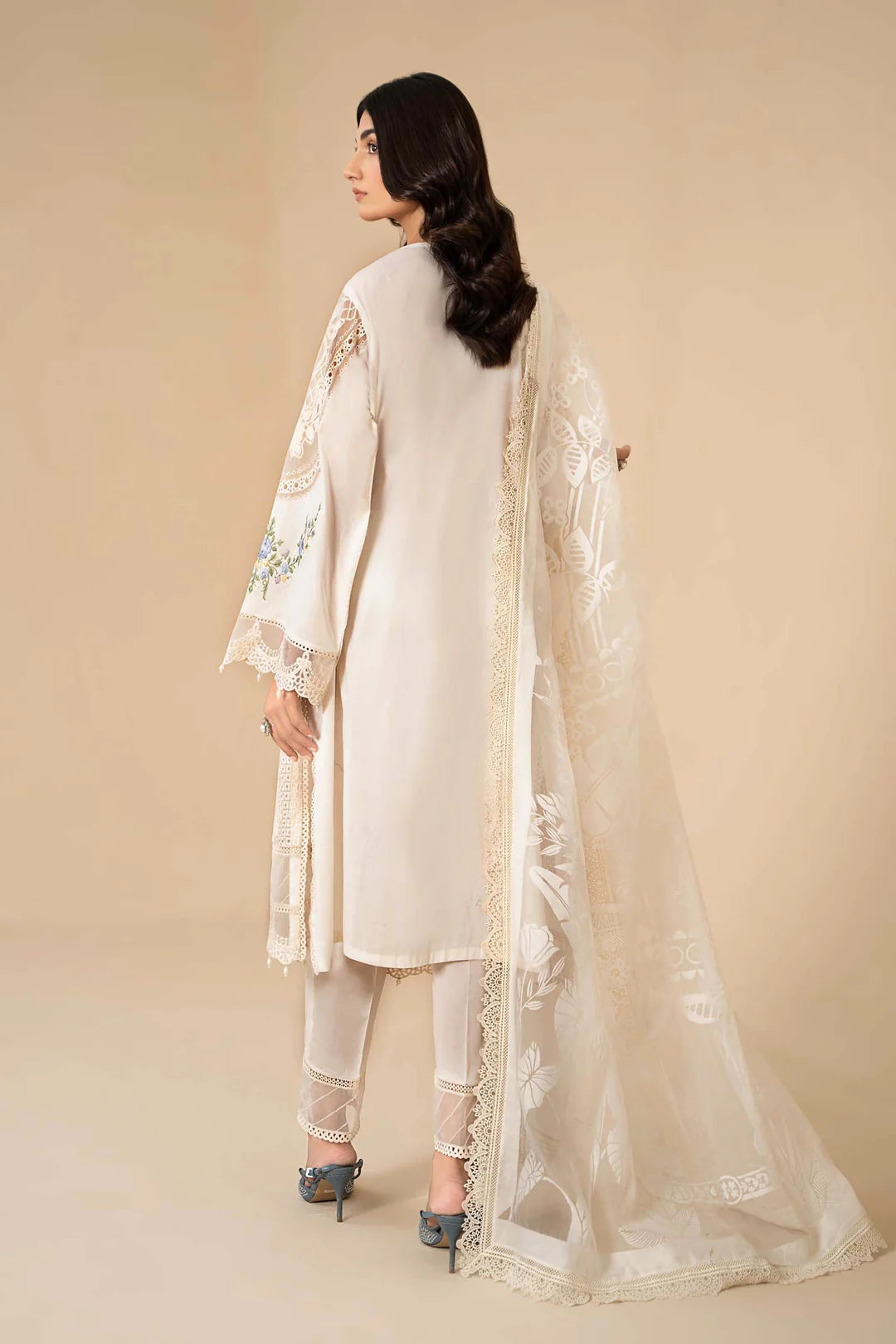 Stitched 3 Piece Embroidered Lawn Suit