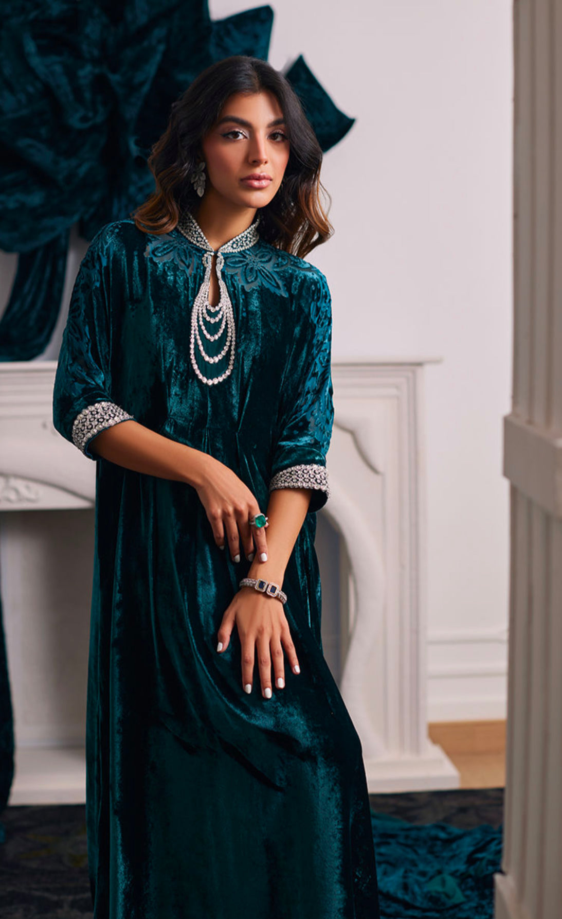 ALITA EMERALD KAFTAN