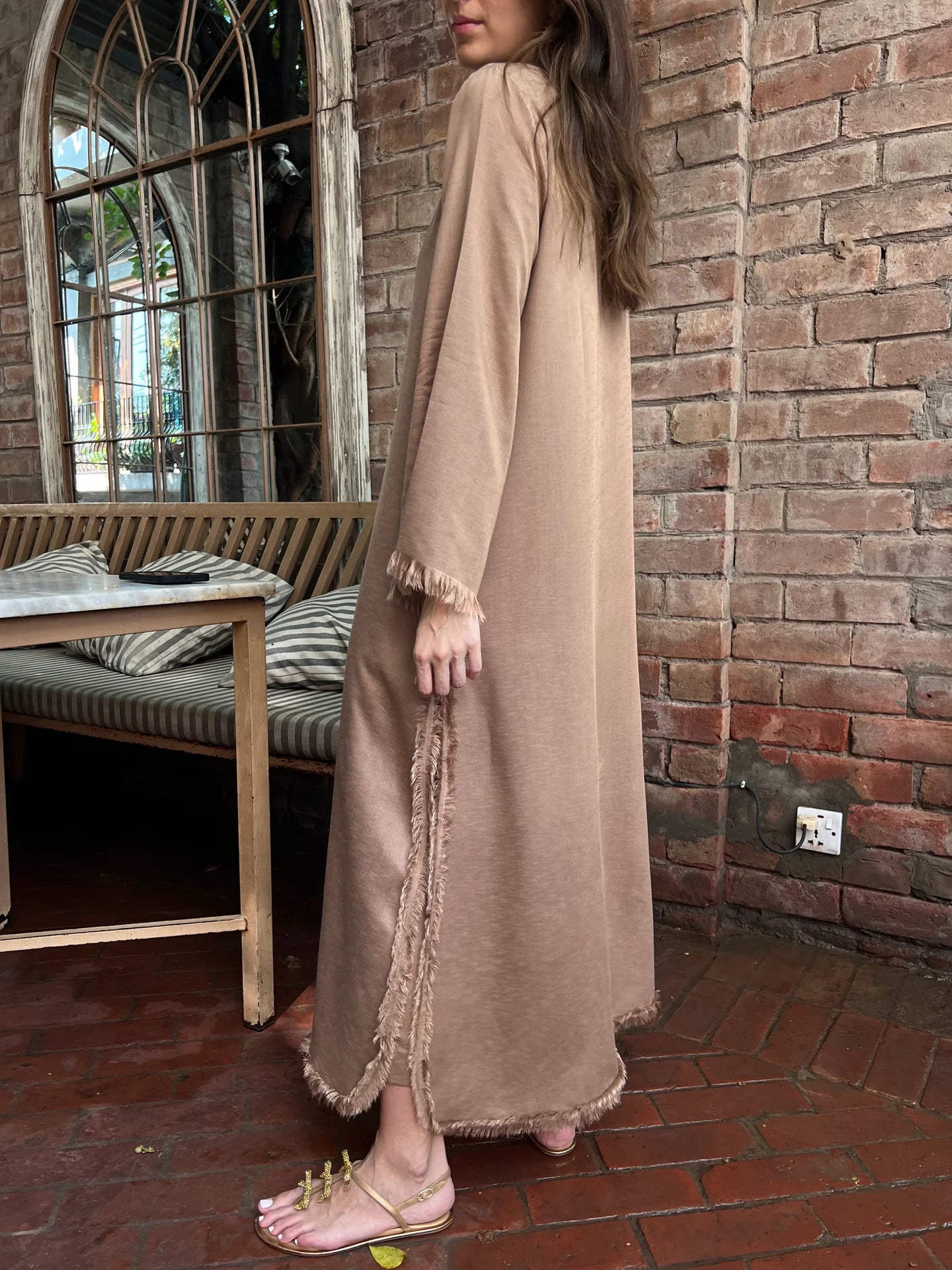 BEIGE DHAAGA SET