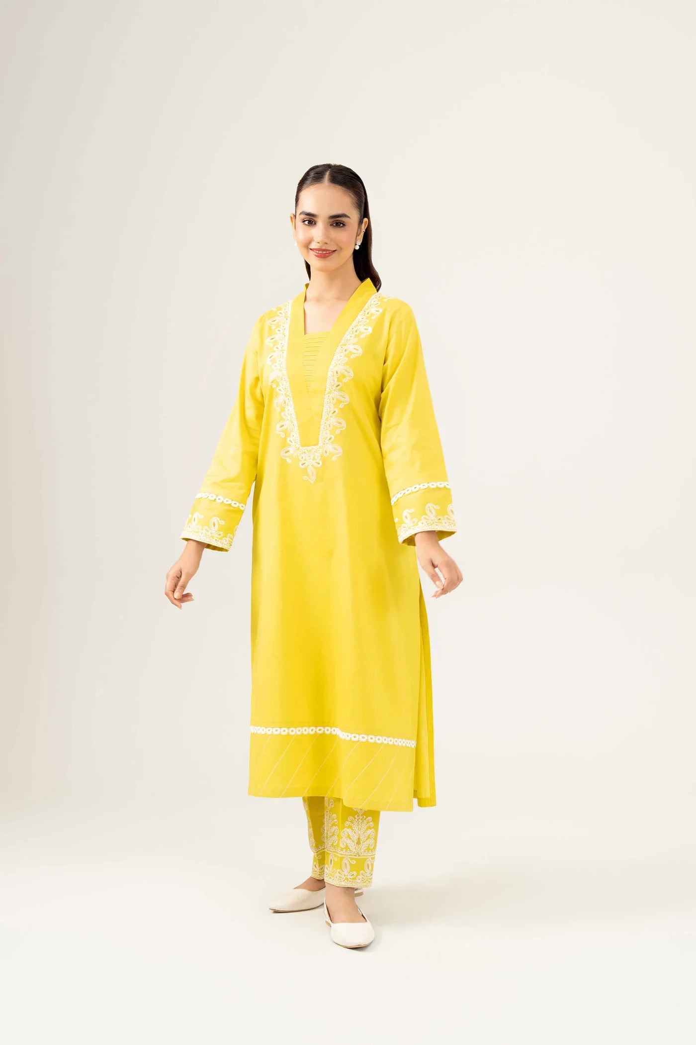 2 Piece - Embroidered Suit