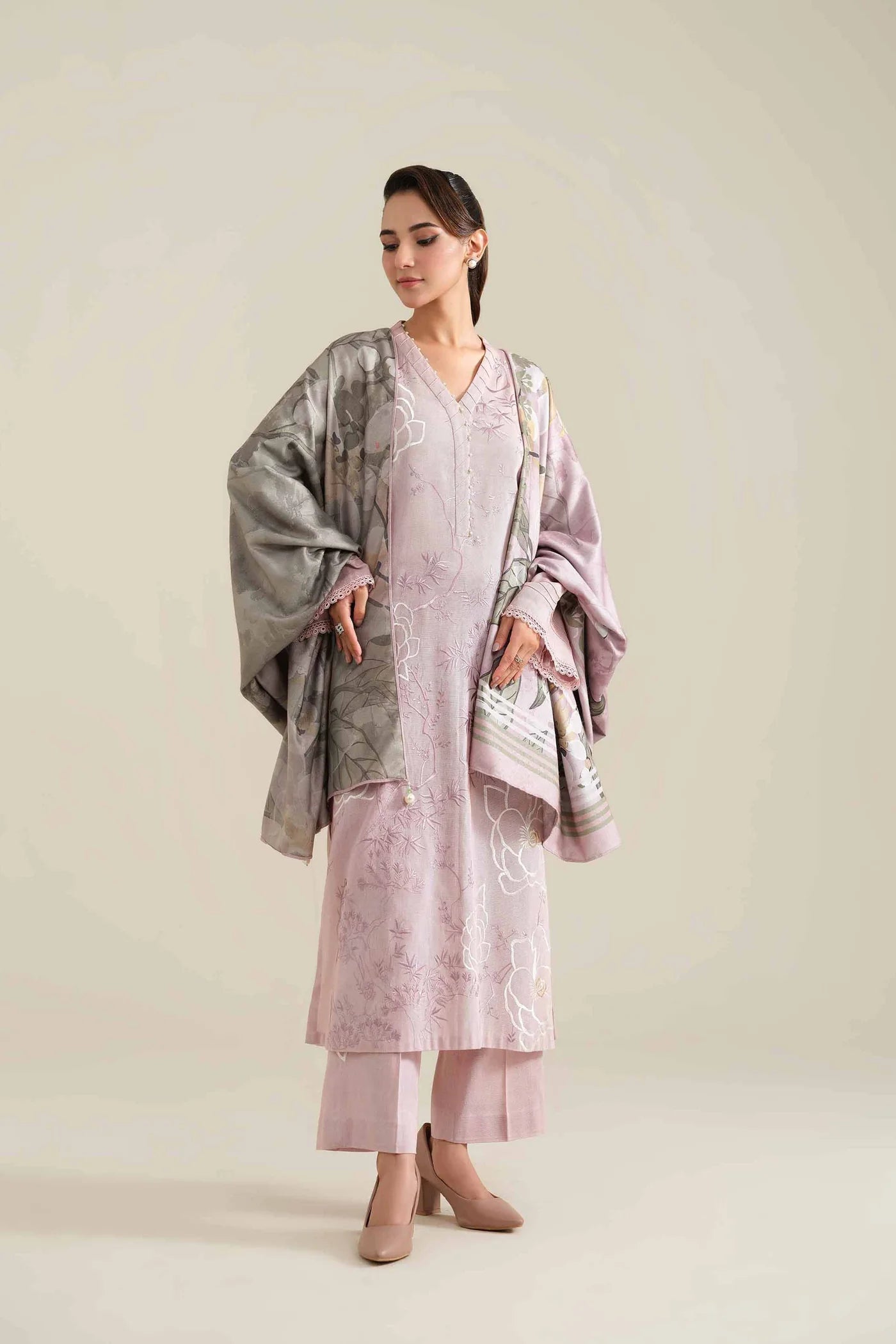 3 Piece - Embroidered Suit