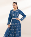 COTTON NET LEHANGA SET