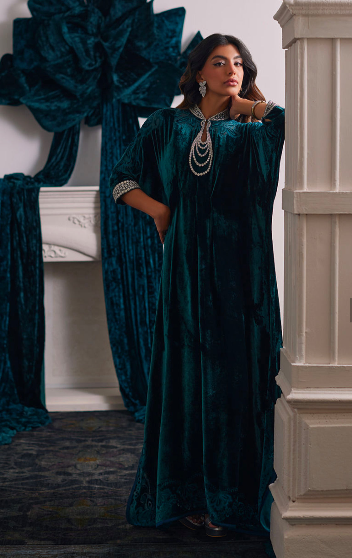 ALITA EMERALD KAFTAN