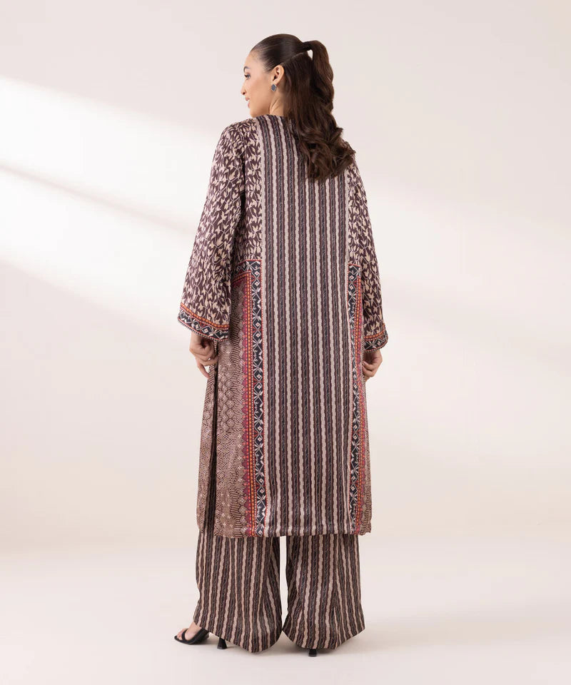 2 PIECE - EMBELLISHED SILK SUIT
