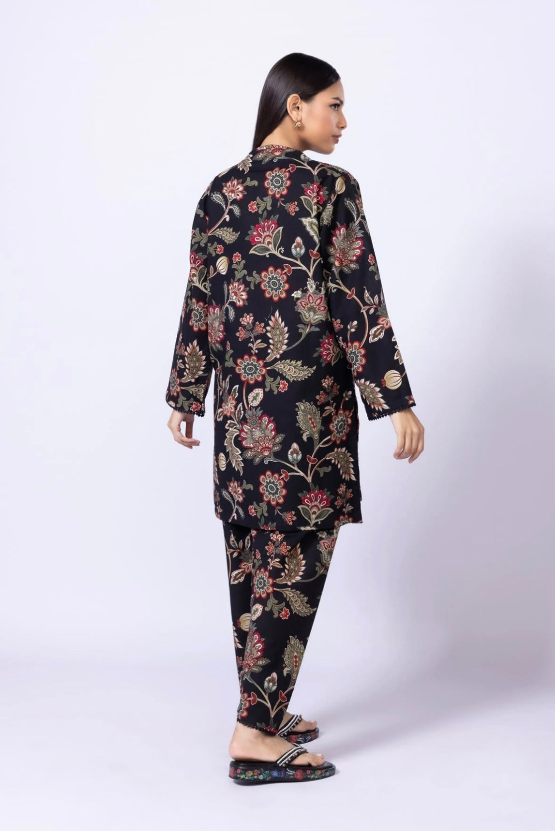 Printed khaddar Kurta
