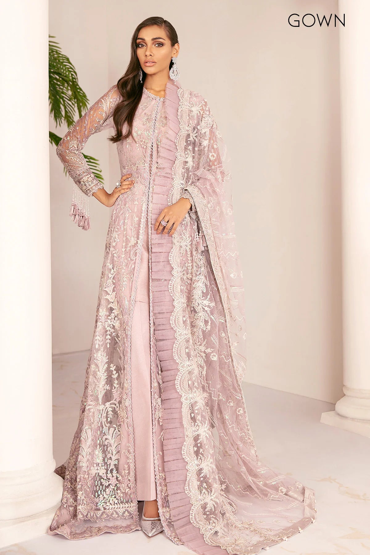 EMBROIDERED NET CH08-01 UNSTITCHED