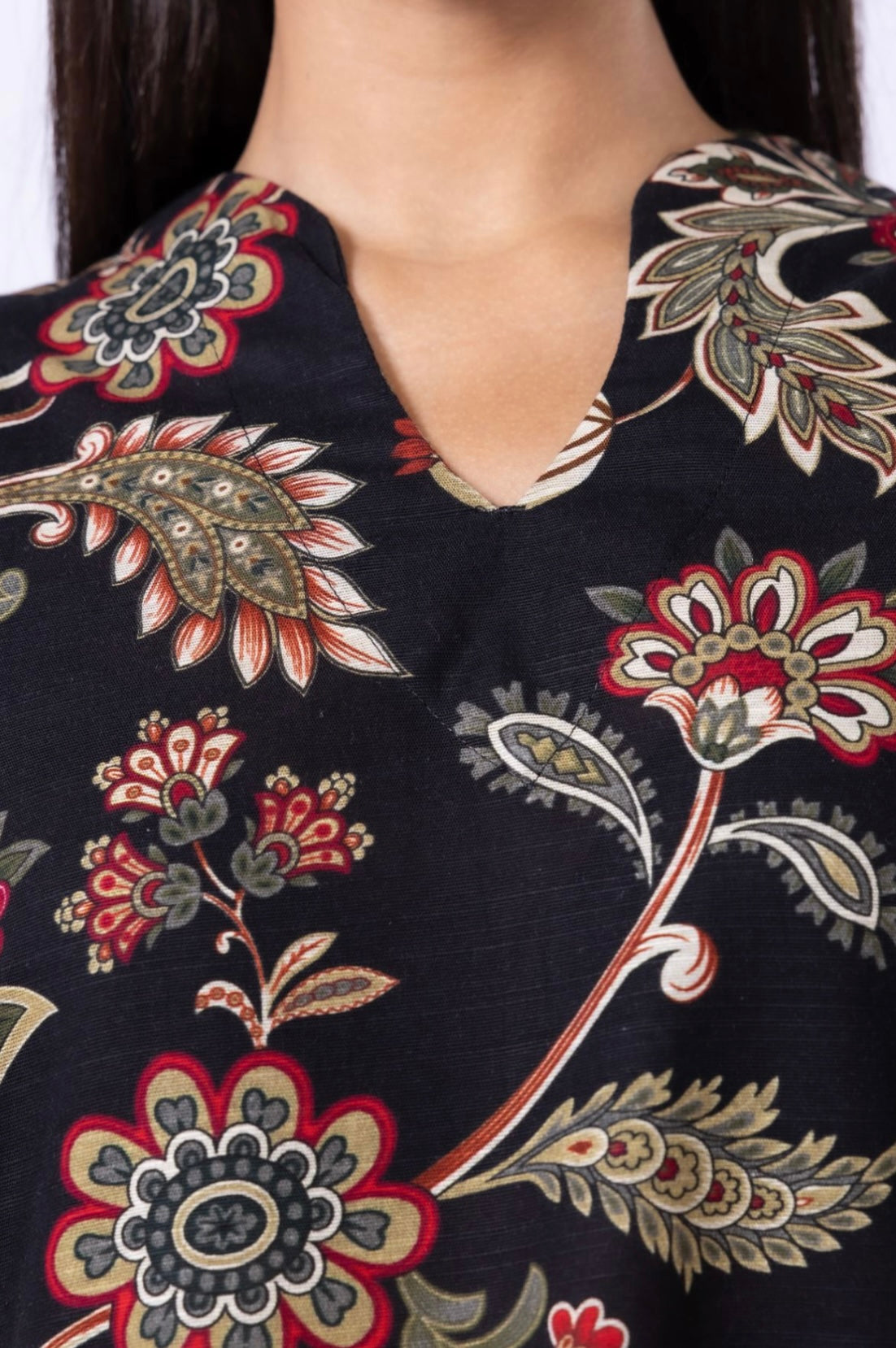 Printed khaddar Kurta