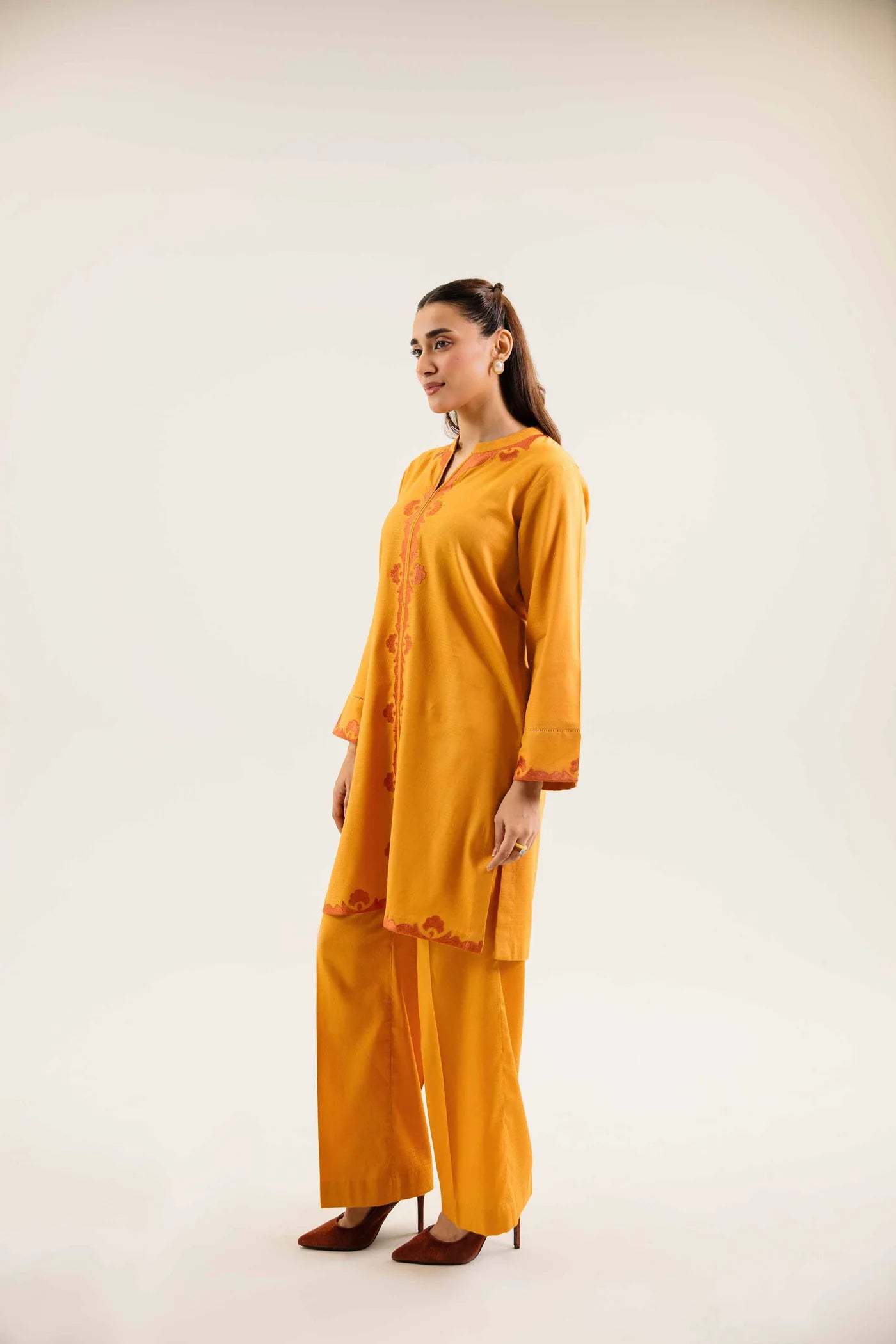 2 Piece - Embroidered Suit