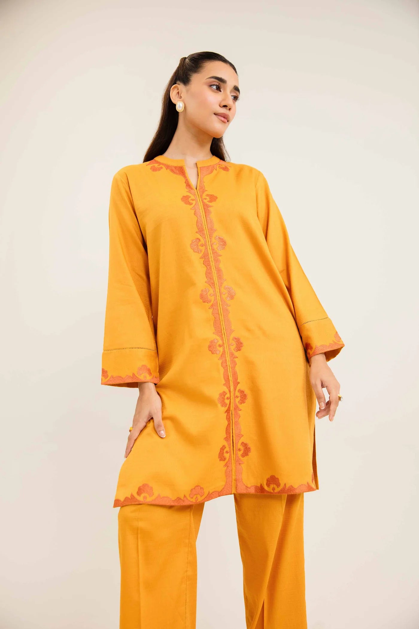 2 Piece - Embroidered Suit