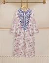 (Unstitched) Digital Printed Embroidered Cambric Shirt KJ-4350