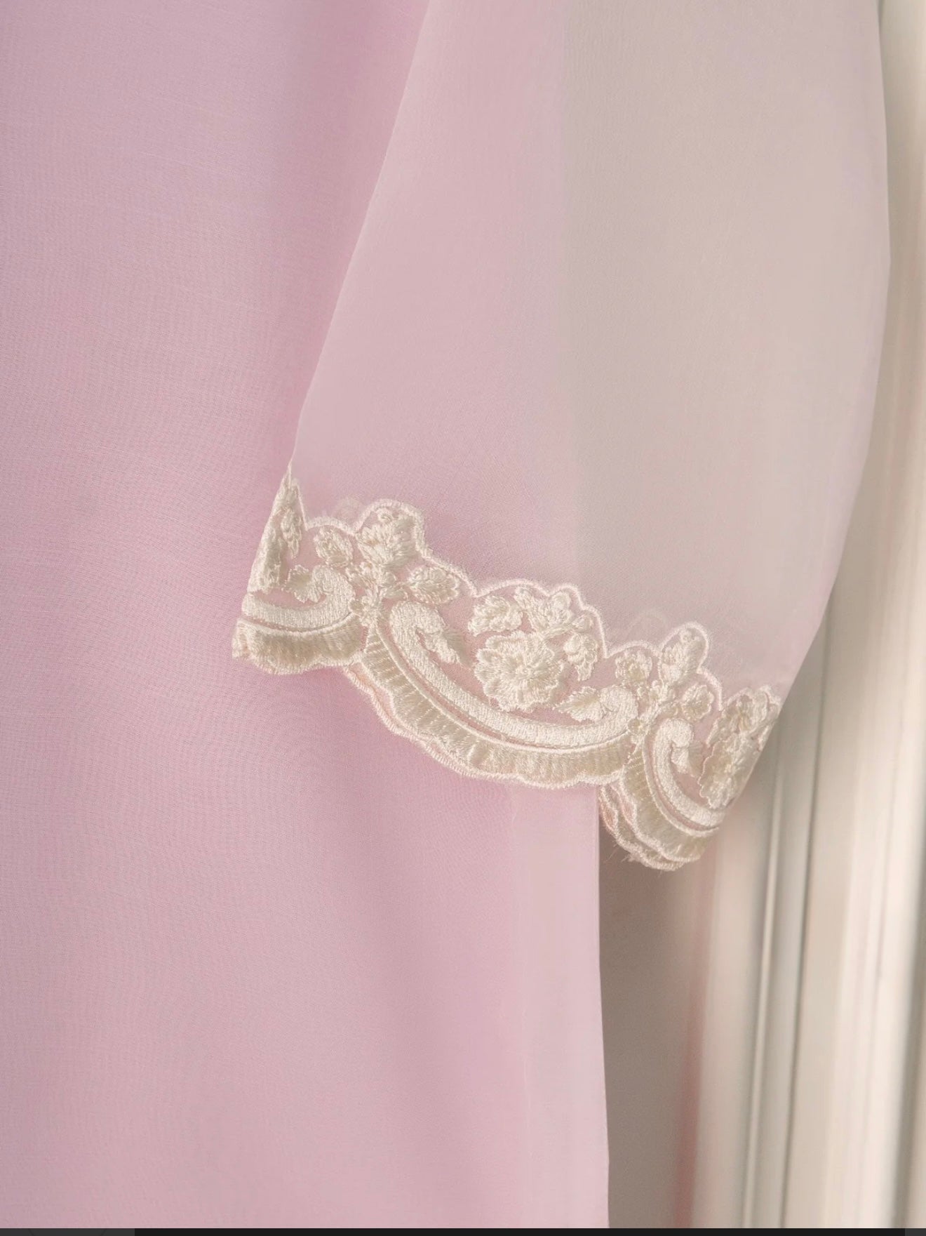 3 Piece - Pure Organza Embroidered Suit S110623