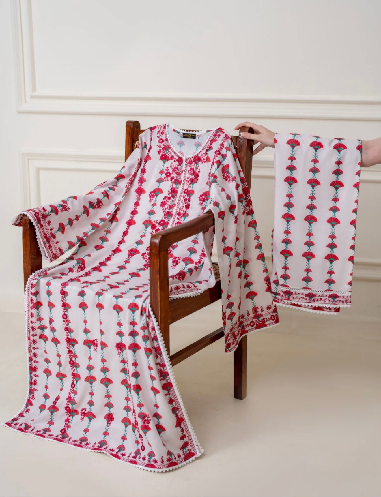 (Unstitched) 2 Piece - Digital Printed Cambric Suit KJ4238