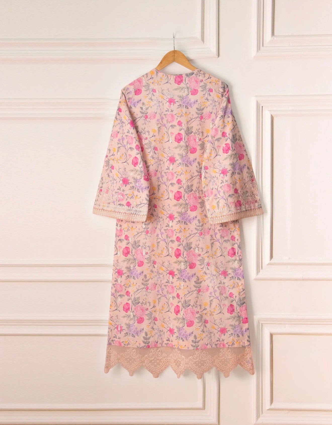 2 Piece - Digital Printed Embroidered Cambric Suit S110588