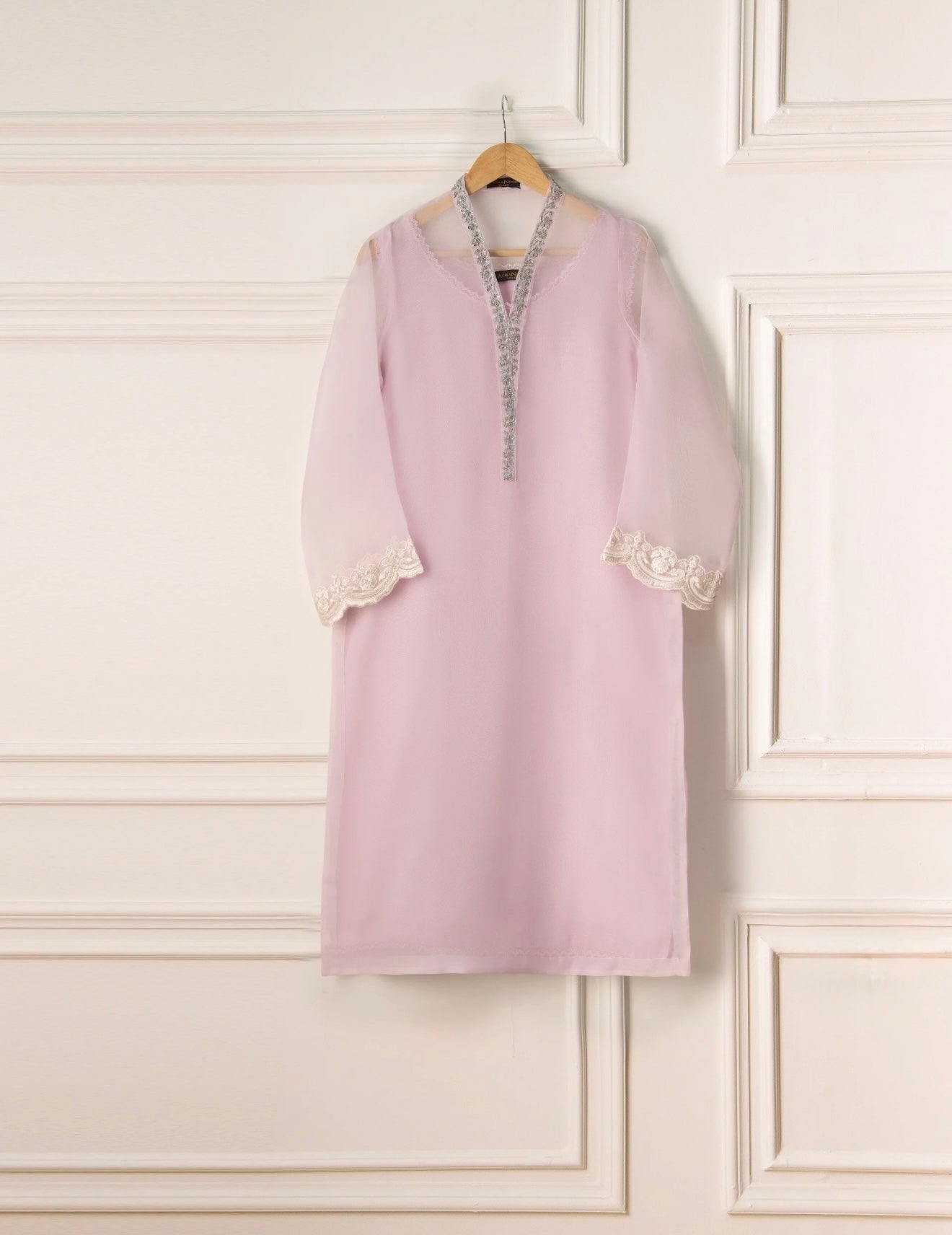 3 Piece - Pure Organza Embroidered Suit S110623