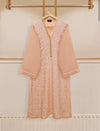 2 Piece - Pure Cotton Net Embroidered Suit S110460