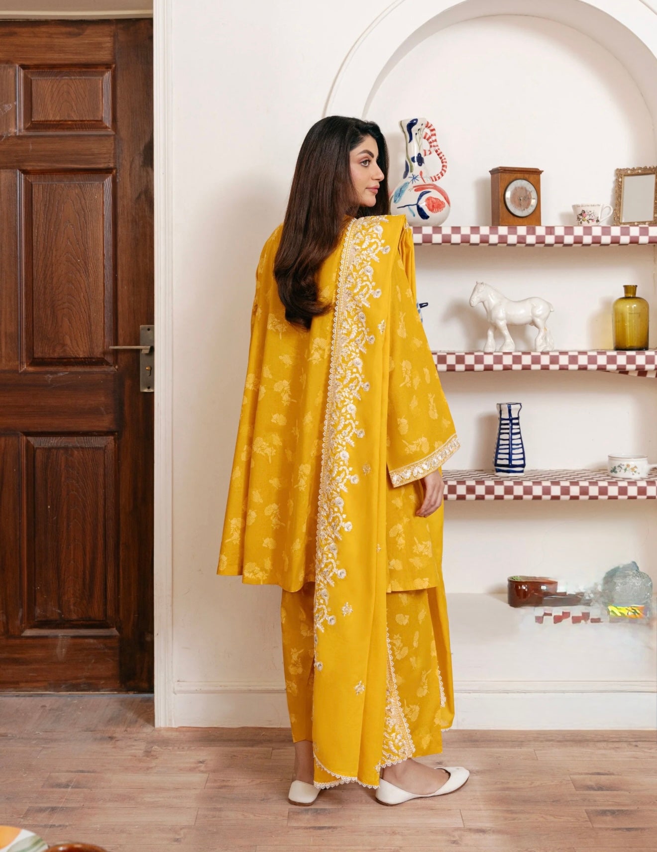 2 Piece - Embroidered Cambric Suit S110422