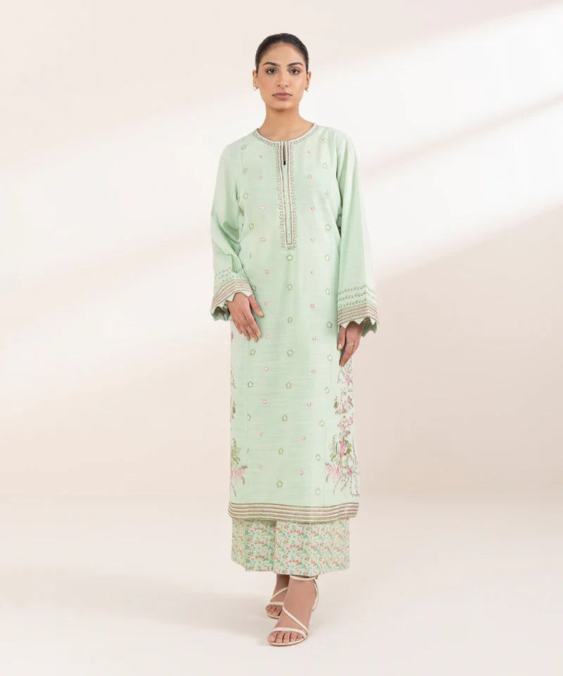 EMBROIDERED KHADDAR SHIRT