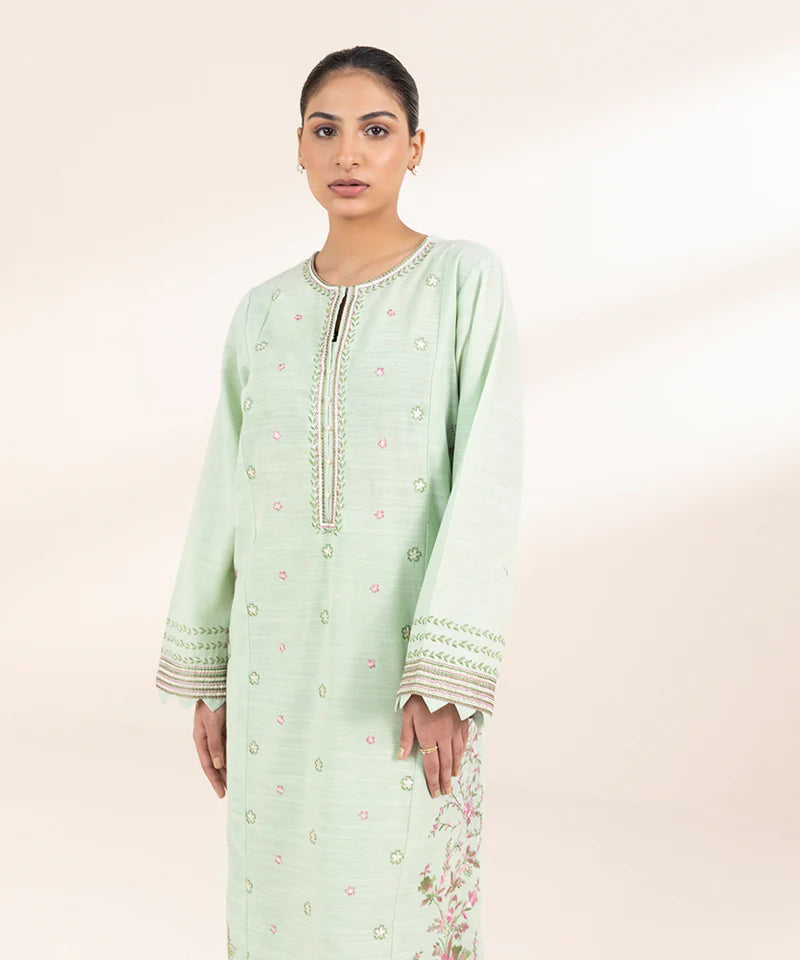 EMBROIDERED KHADDAR SHIRT