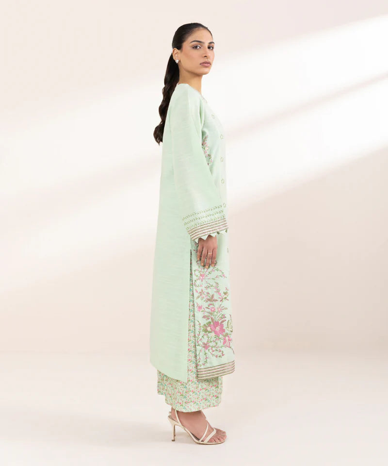 EMBROIDERED KHADDAR SHIRT