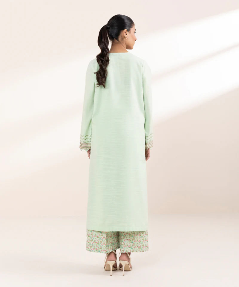 EMBROIDERED KHADDAR SHIRT